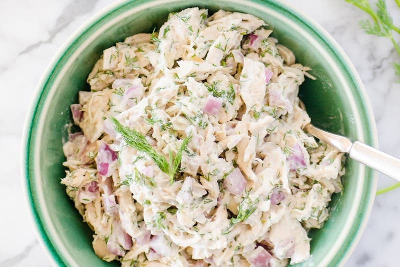what can i make with shredded chicken for lunch tasty salad with dill