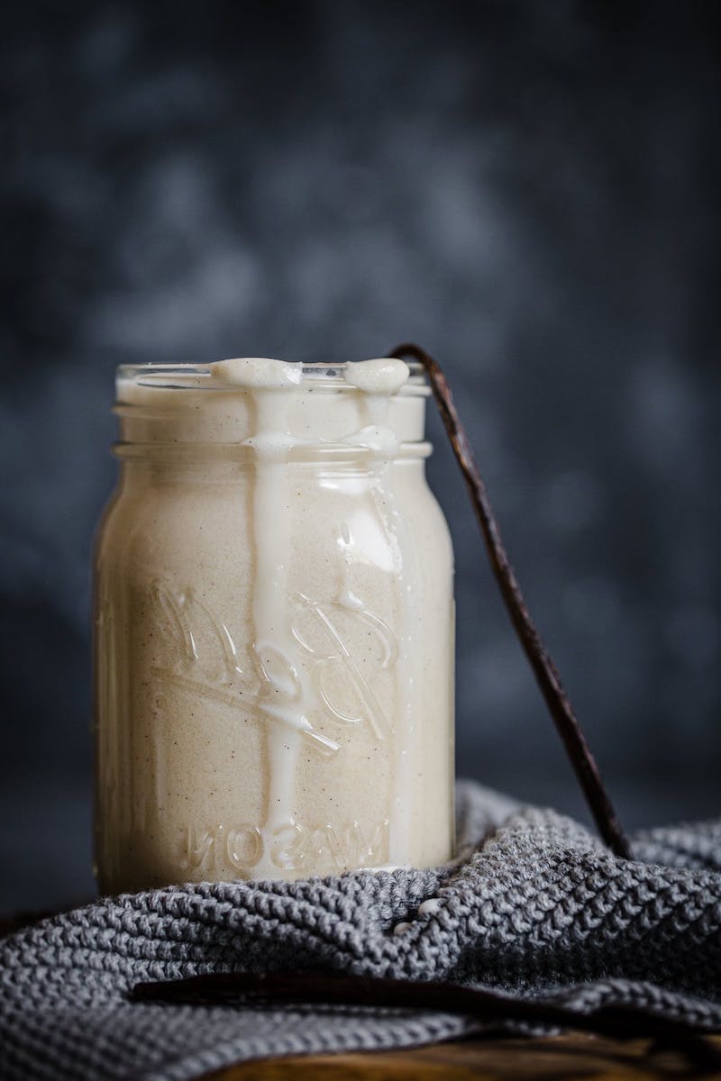 low carb vegan almond milk protein shake with vanilla