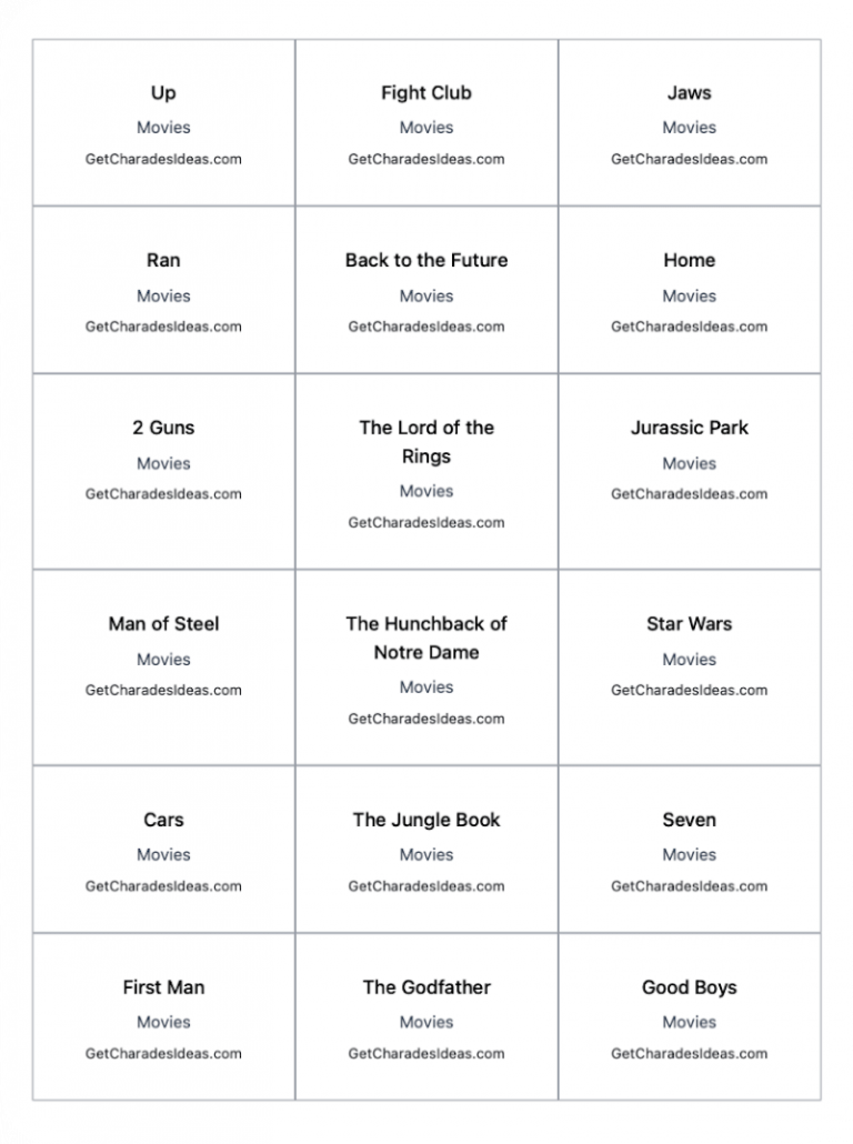 25 Charades Ideas For A Fun Game Night Archziner 25 Charades Ideas For A Fun Game Night Archziner