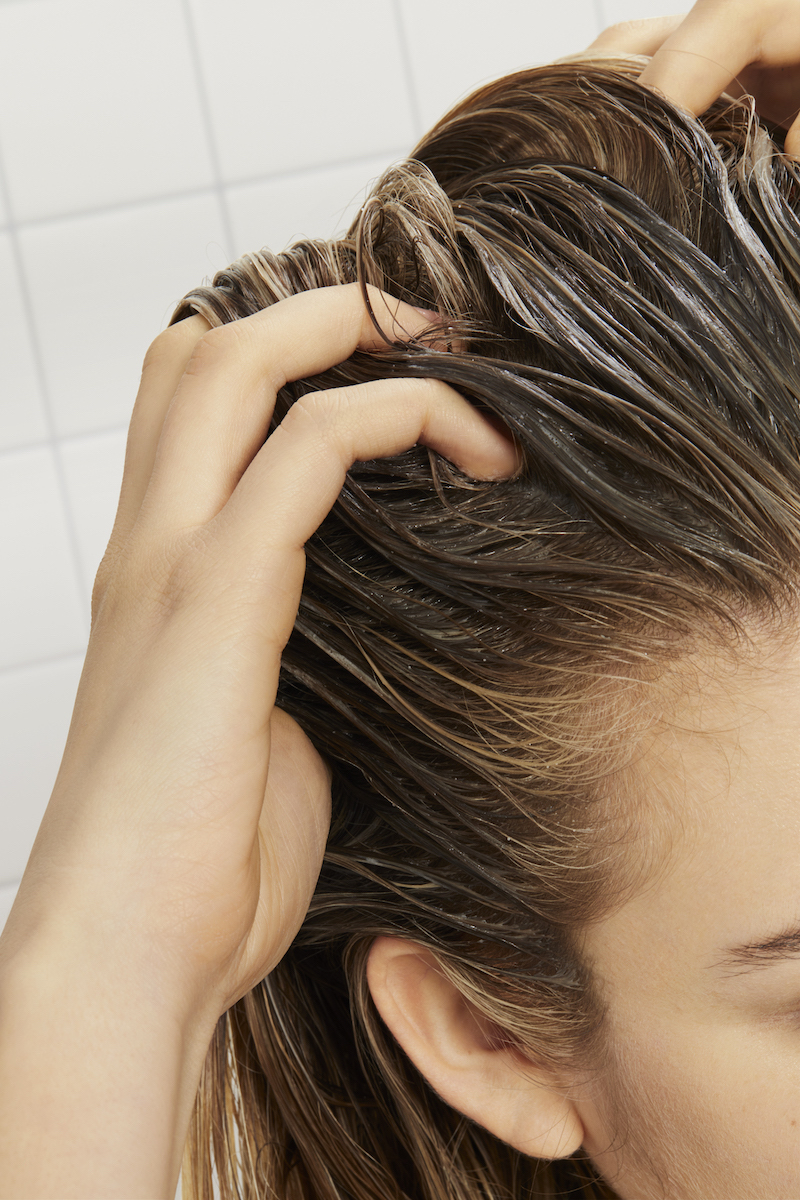 benefits of scalp massage with a head massager in the shower