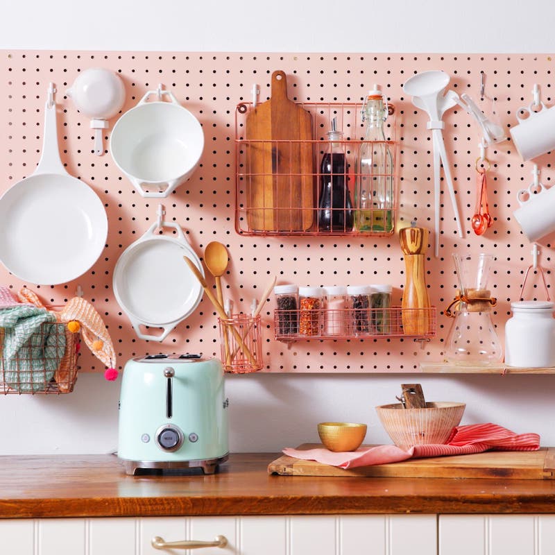 clever storage ideas for small kitchens pegboard for kitchen untensills