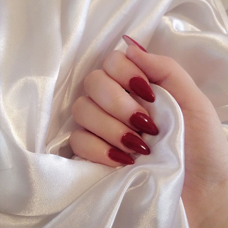 cute nail ideas simple red nails