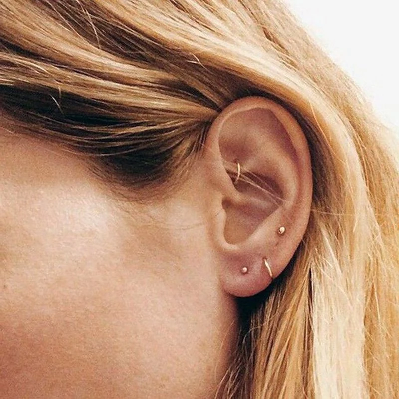 forward helix earrings rook piercing