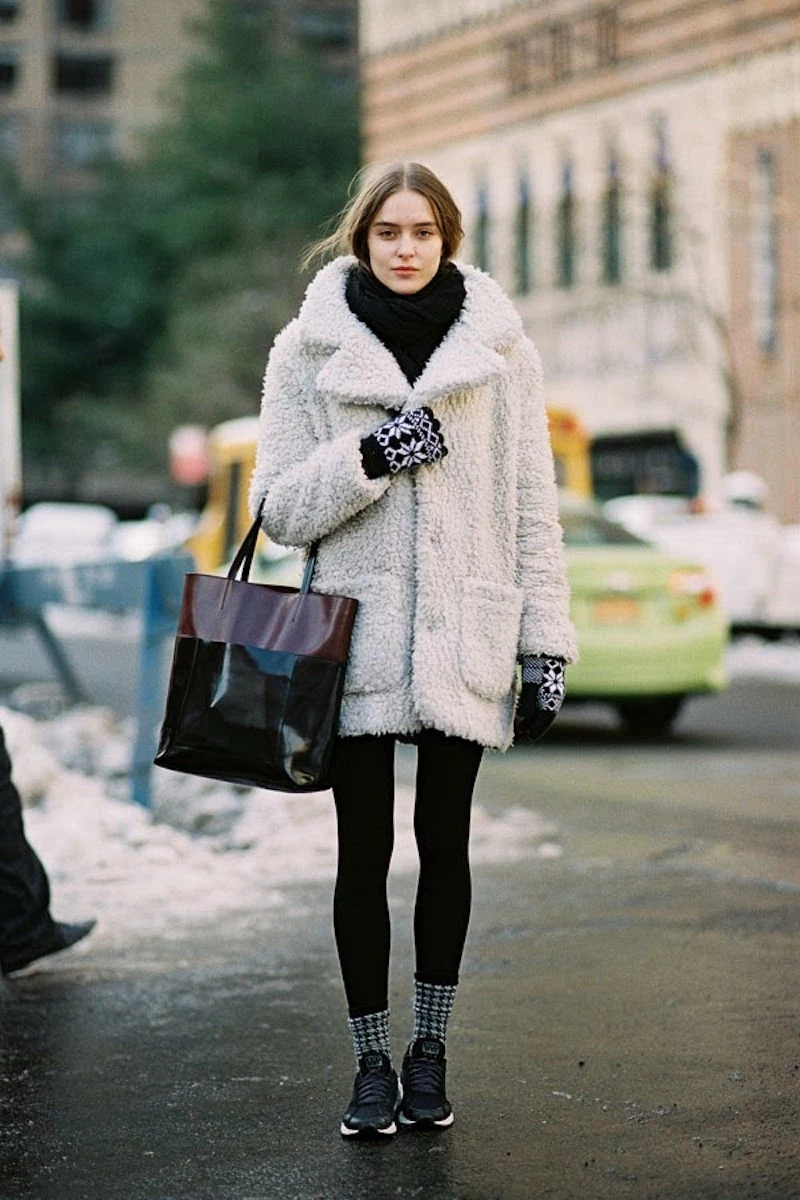 how do new yorkers dress cozy gloves