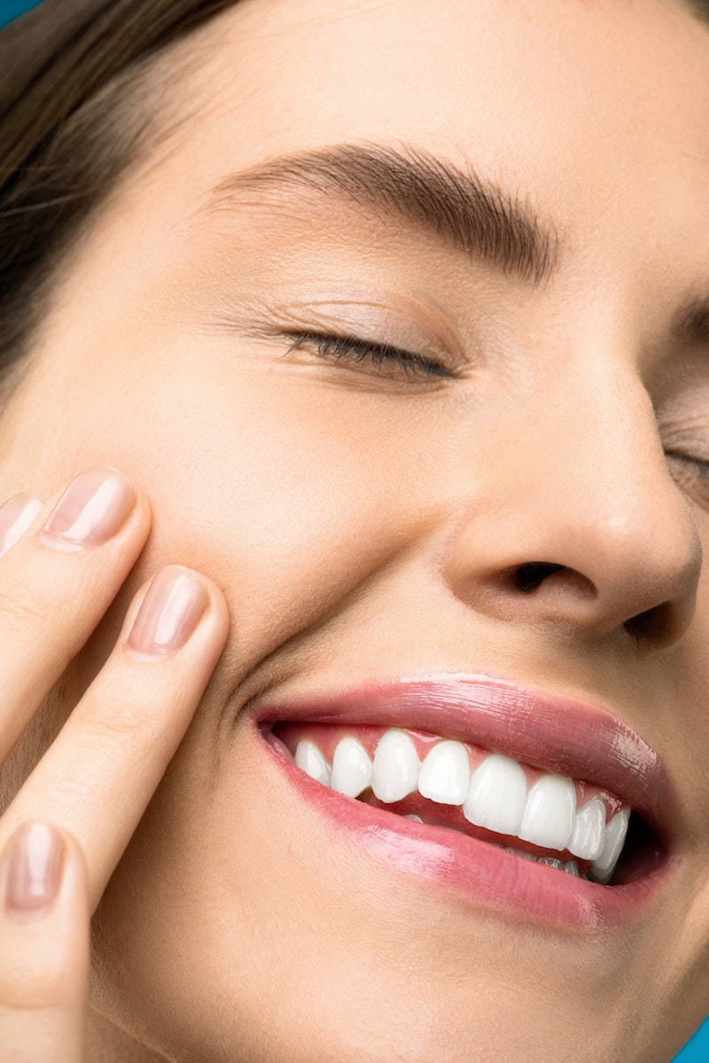 how to clean clear retainers close up of face smiling