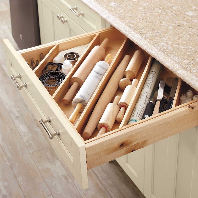 how to organize kitchen cabinets dividers