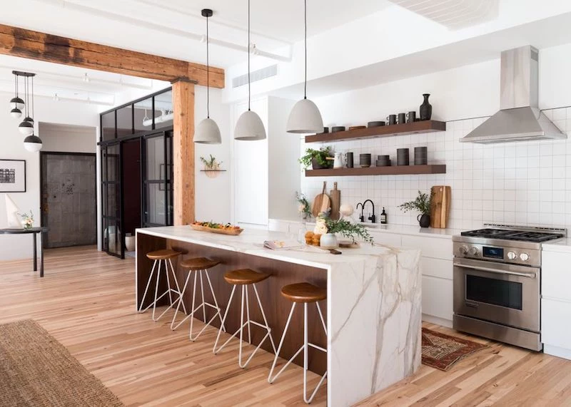 kitchen counter shelf modern kitchen organization