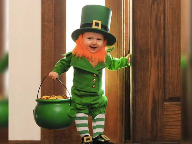 leprechaun craft preschool child dressed like a leprechaun