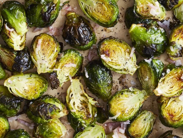 parmesan brussel sprouts air fryer brussels sprouts