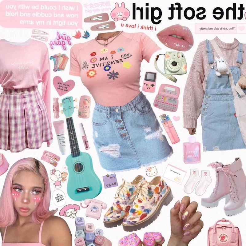 pink aesthetic clothes the soft girl