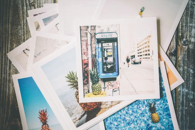 romantic gift for boyfriend pile of photographs