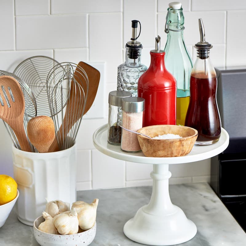 shelf organizer cate stands used for extra counter space