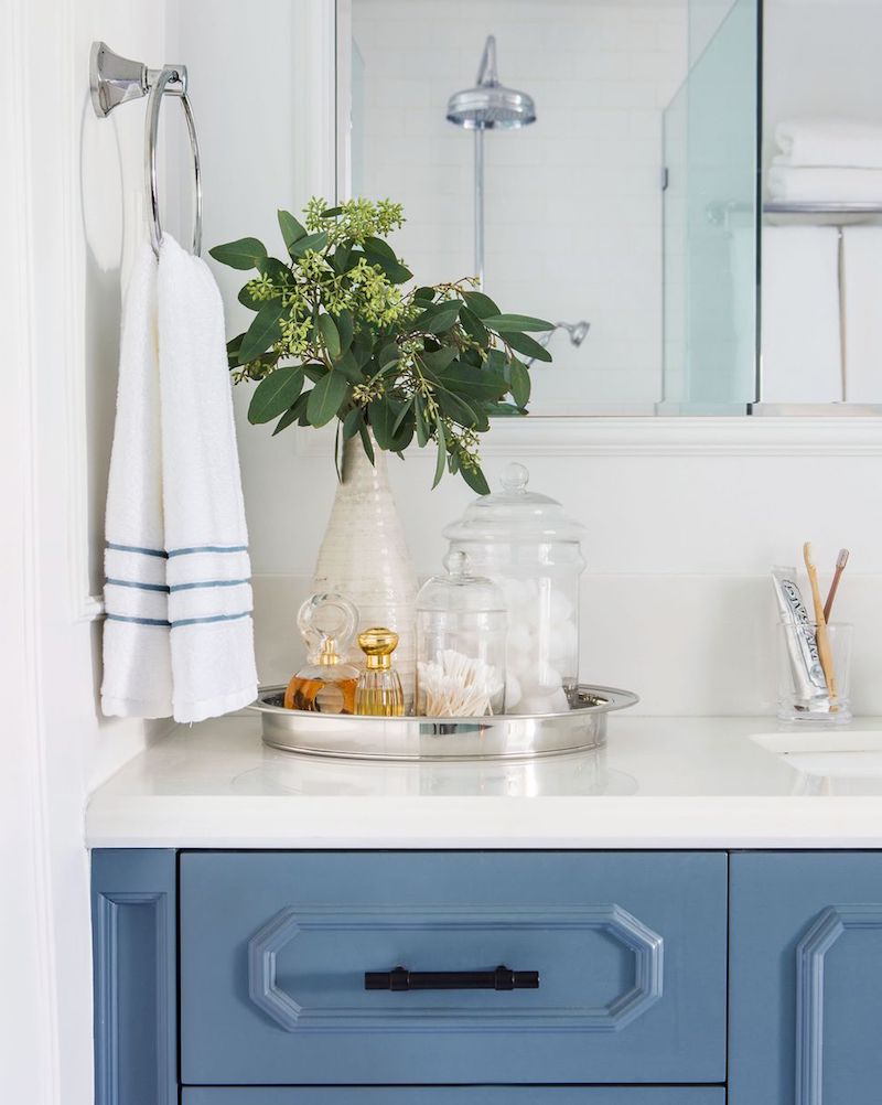 small bathroom cabinet big glass jars