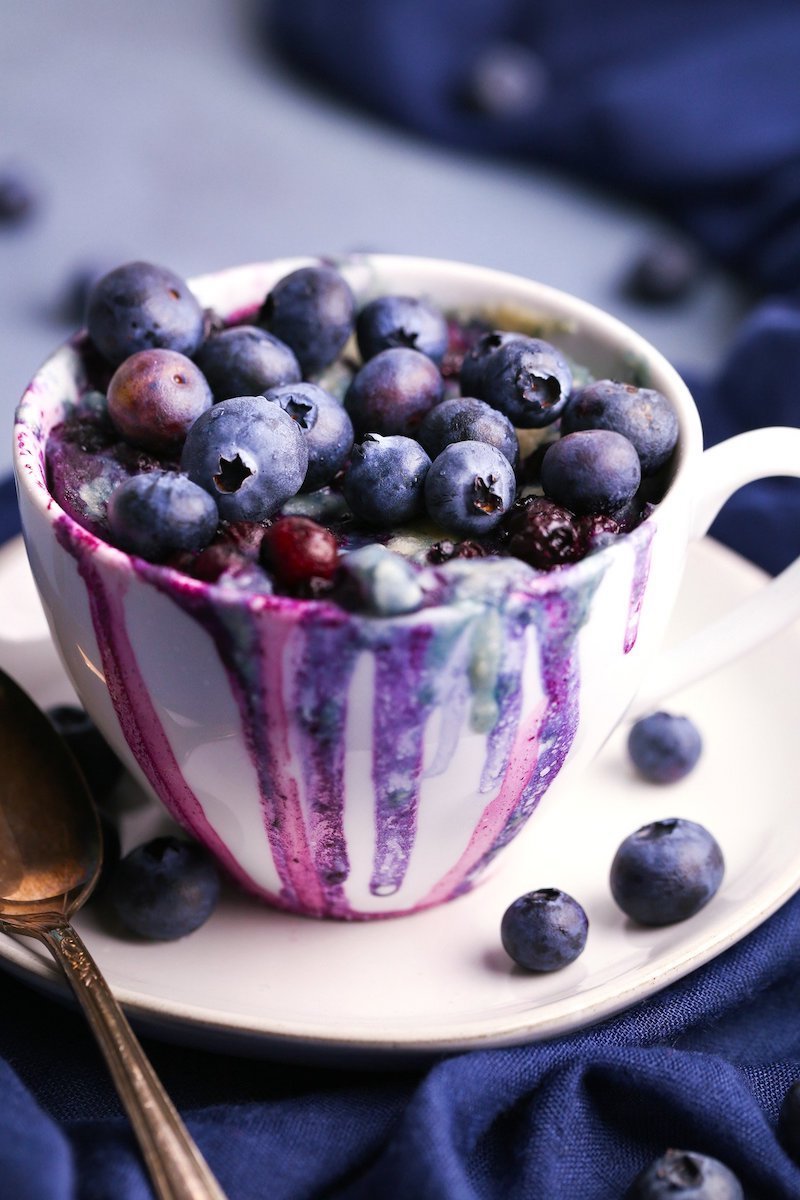 blueberry mug cake healthy cake recipes