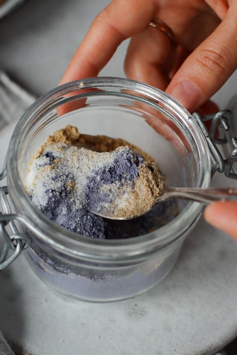 butterfly pea tea latte powder indredients