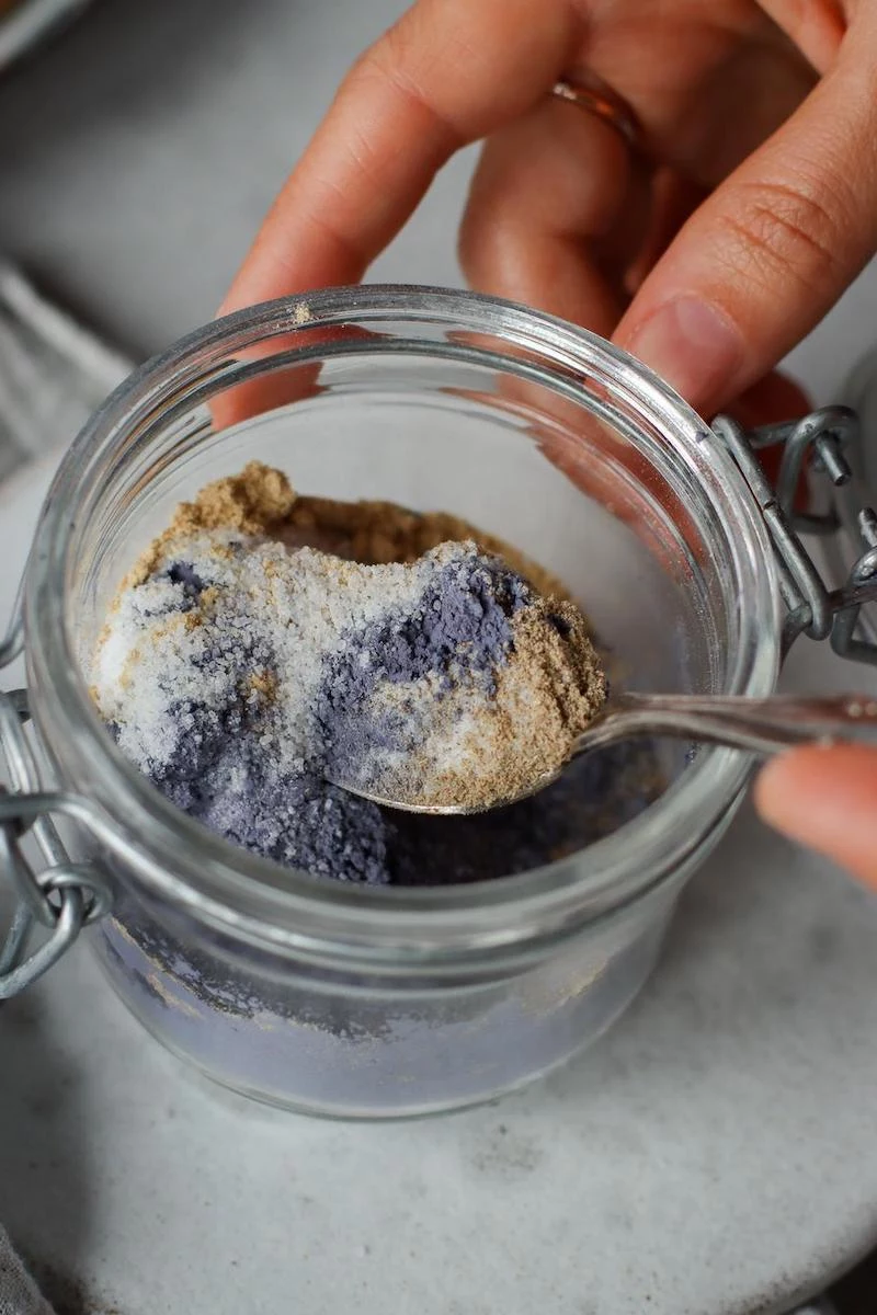 butterfly pea tea latte powder indredients