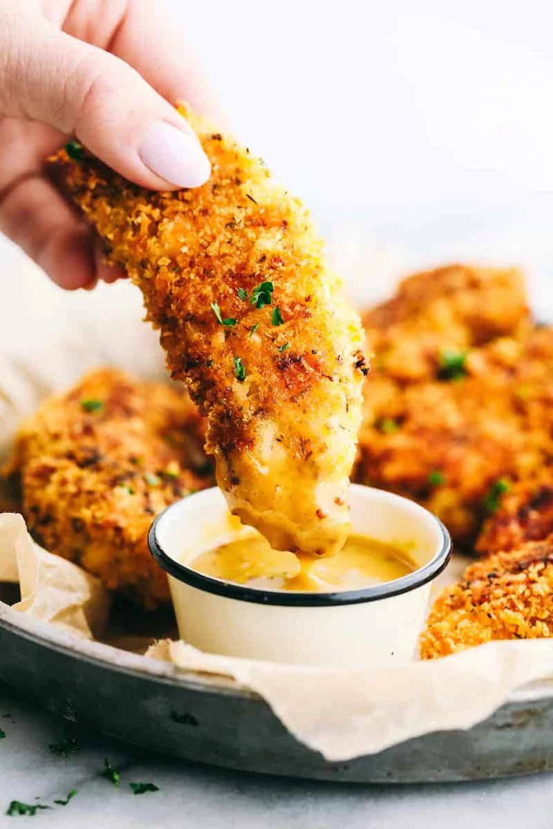 how to make chicken tenders chicken tender getting dipped