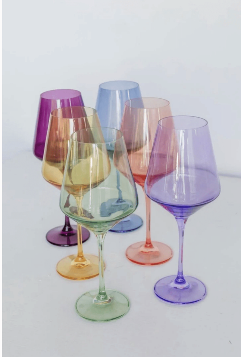 modern decorative objects colored glass