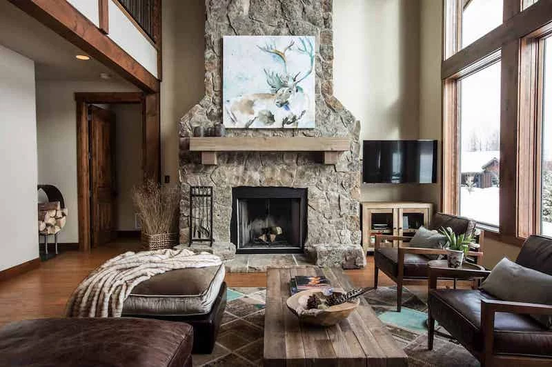 painted fireplace mantels rustic fire place with stones