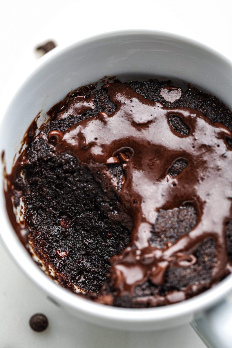 paleo and vegan chocolate mug cake low calorie chocolate desserts