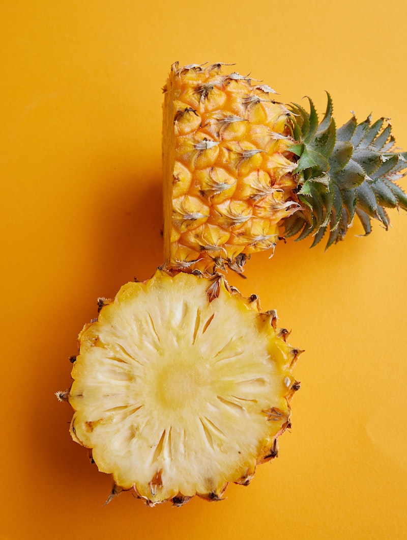 pineapple drawing pineapple cut in half