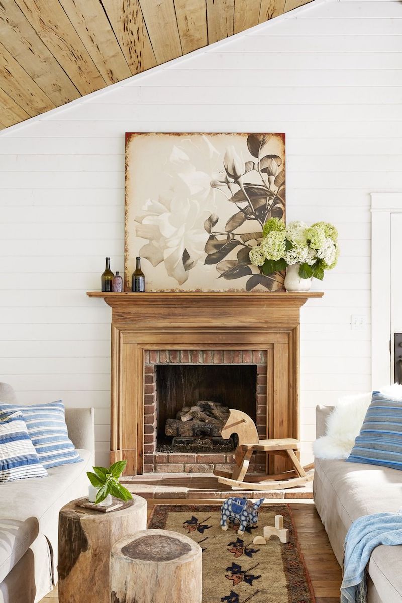 20 Living Room Fireplace Ideas To Warm Your Heart   Pinterest Fireplace Farmhouse Fireplace Ideas 