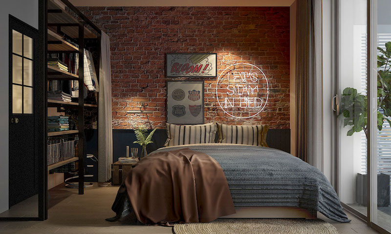 simple bedroom ideas industrail bedroom