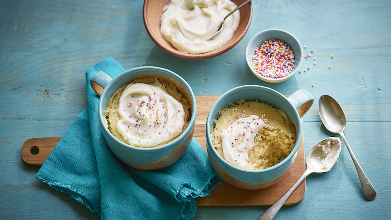 vanilla mug cake low calorie desserts under 100 calories