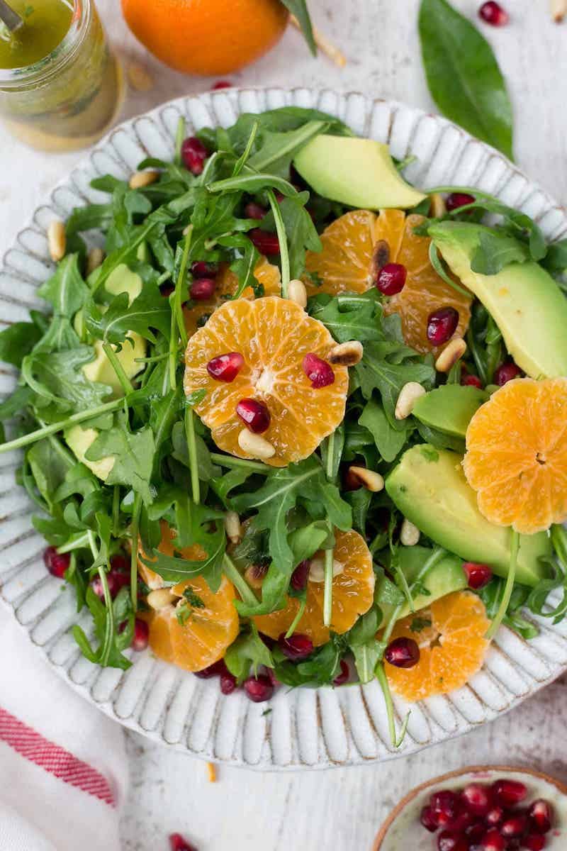 avocado and clementine salad with pomegranate friday dinner ideas