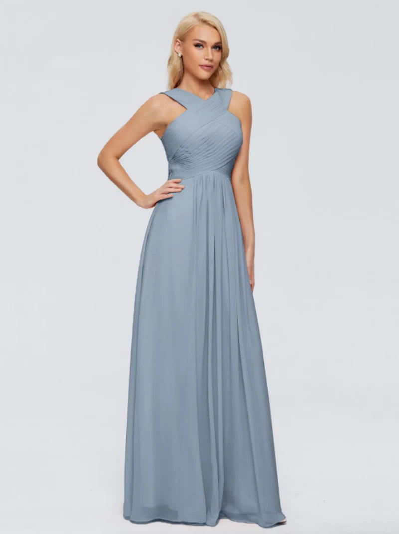 blue dress bridesmaid