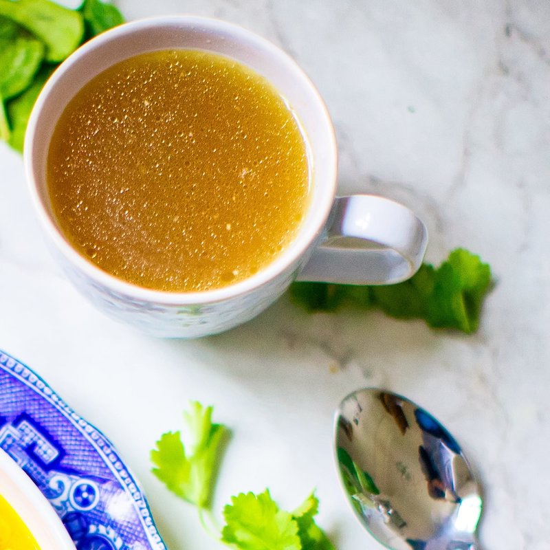 bone broth benefits for skin cup of stock