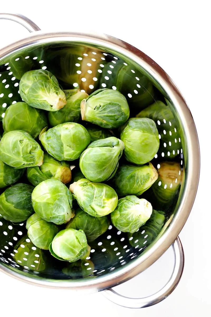 brussel sprout plants brussels in a bowl