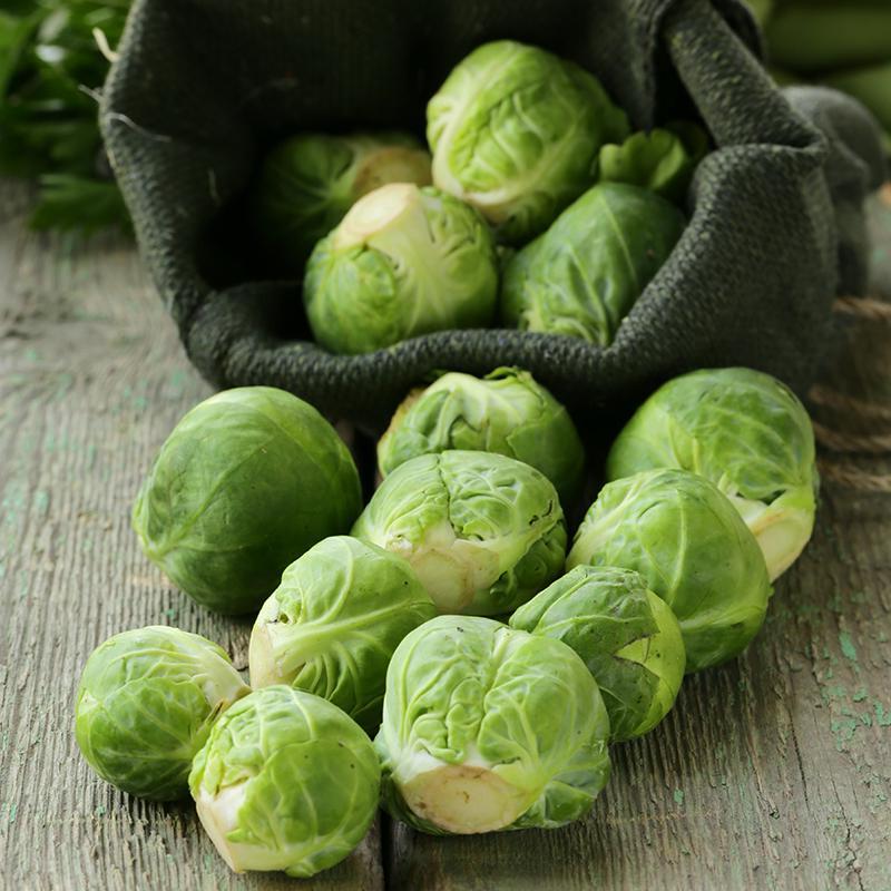 brussel sprouts season falling out of bag