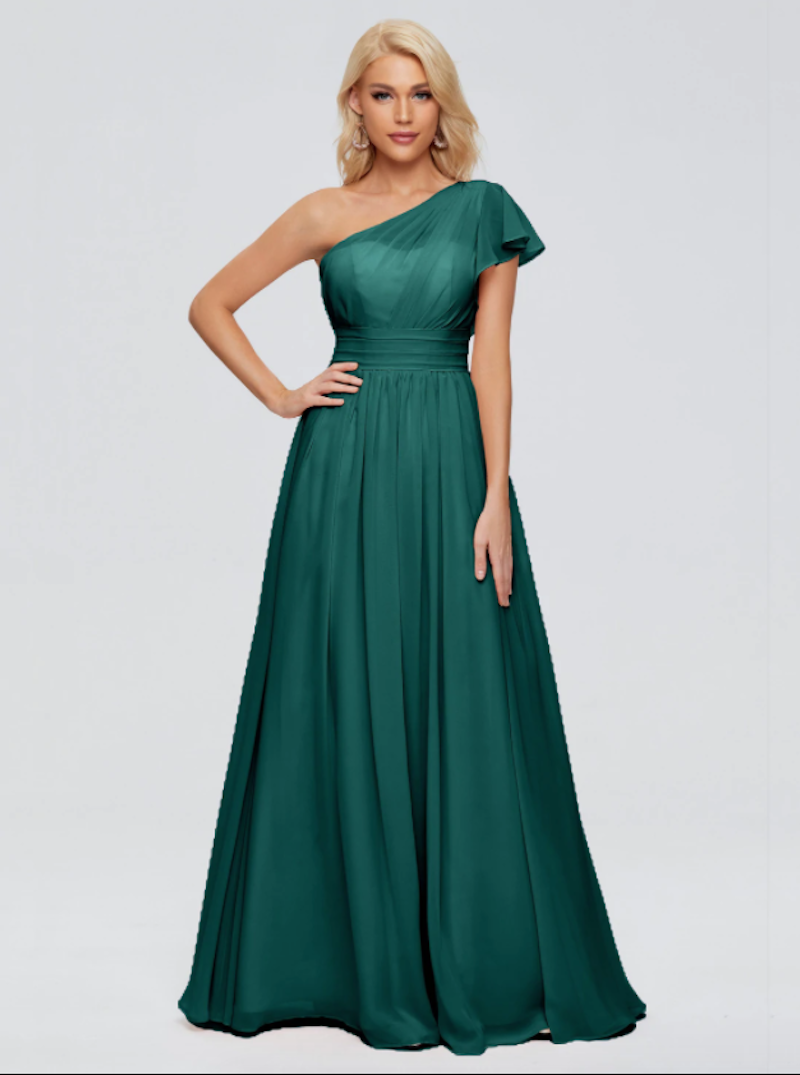 green bridesmaid dress