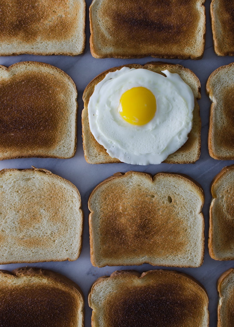hangover food toast with egg