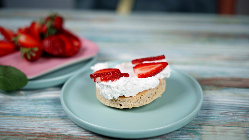 homemade shortcake for strawberries strawberries on cream