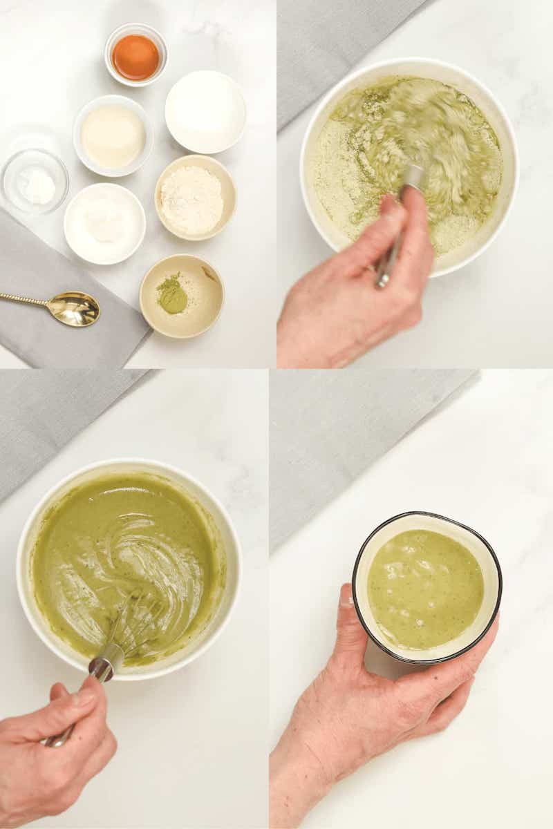 how to make matcha mug cake matcha green color