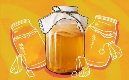 kombucha tea drawn