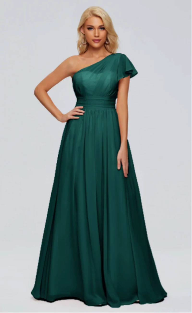 long green dress