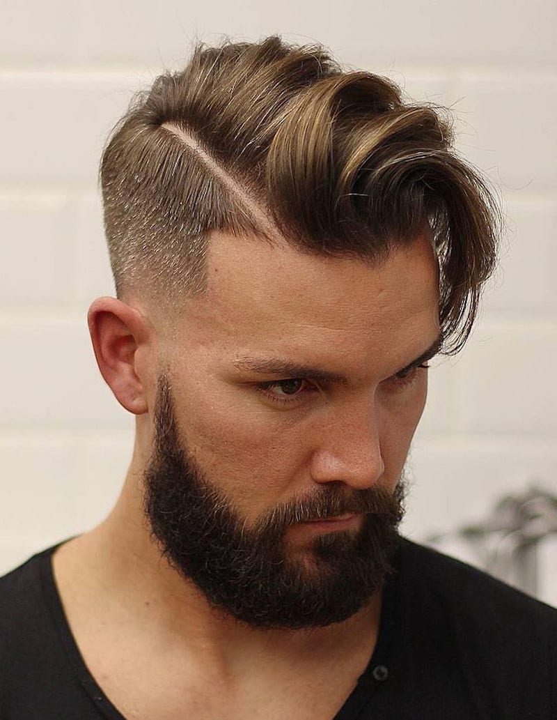 pompadour haircut men 2022