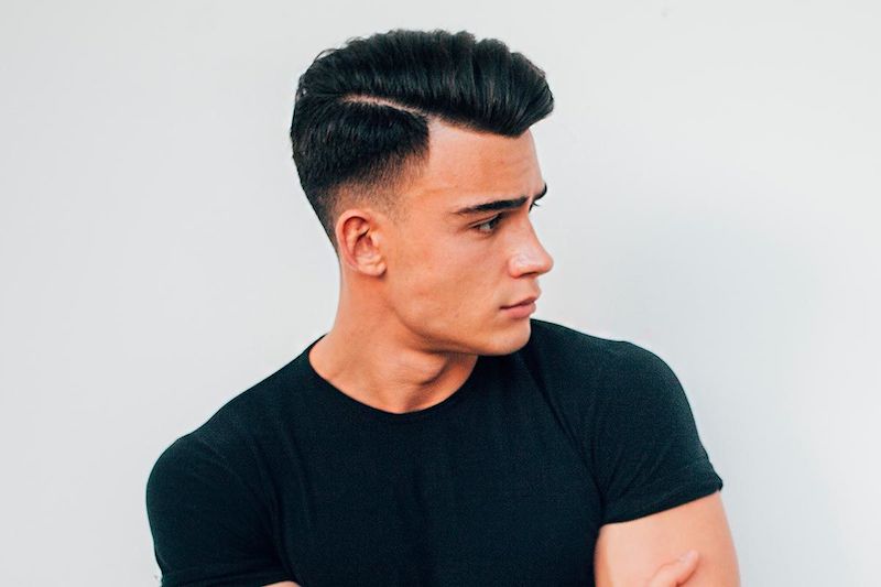 pompadour haircut men 2022