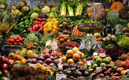 variety of vegetables and fruits