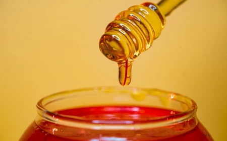 close up of honey