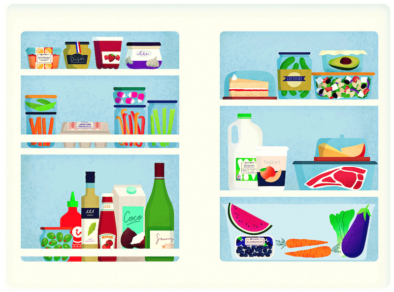 cleaning out the fridge clipart