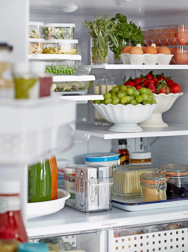 how to organize fridge door