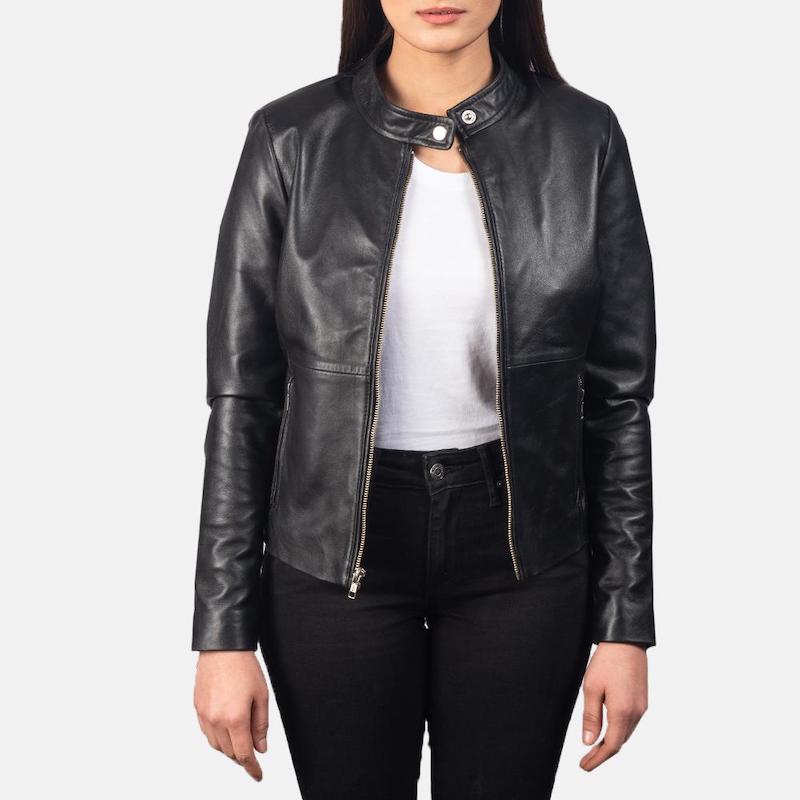 leather jacket style ladies