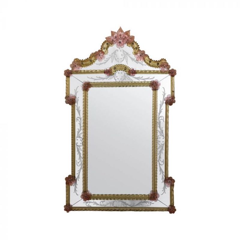 mirror with a murano glass frame