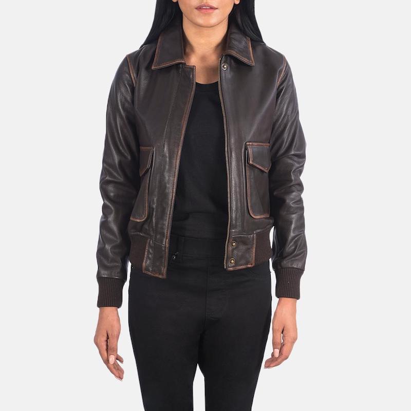 style a leather jacket