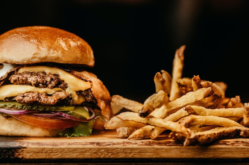 acid reflux symptoms burger and fries