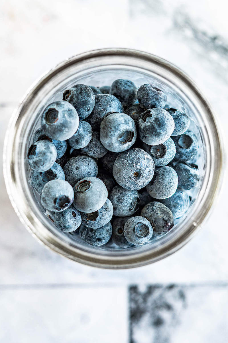 how to store blueberries in mason jars